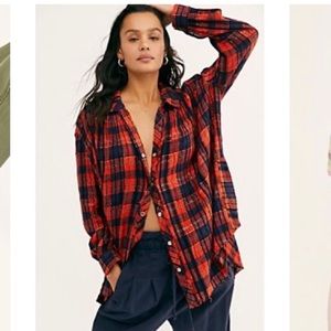 Never worn We the Free plaid tunic